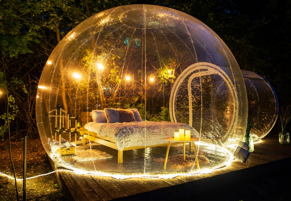 clear inflatable bubble tent